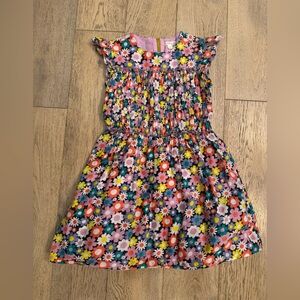 Crewcuts Girls' smocked-waist dress in floral Size 8